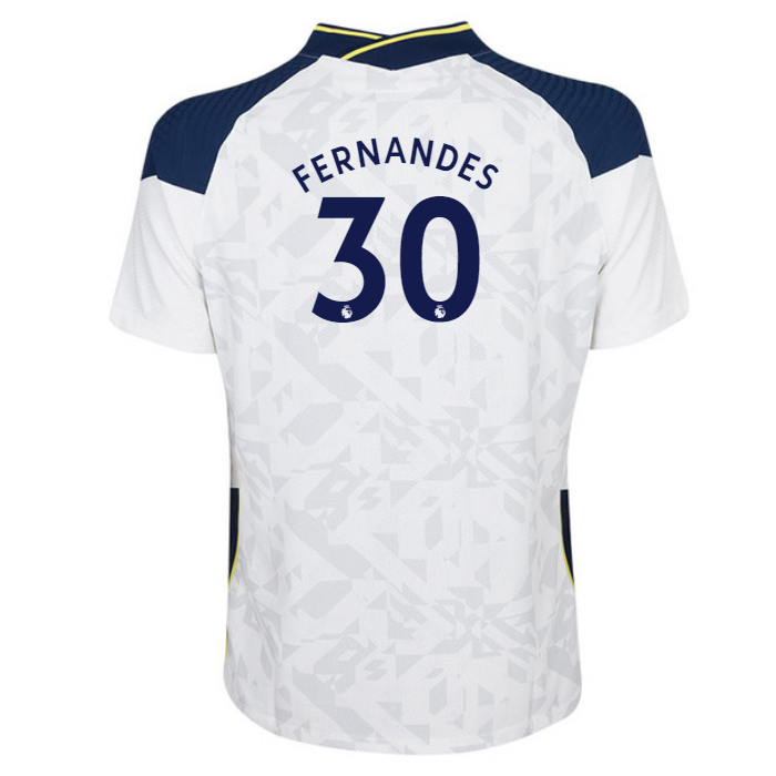 Niño Fútbol Camiseta Gedson Fernandes #30 1ª Equipación Blanco 2020/21 La Camisa Chile