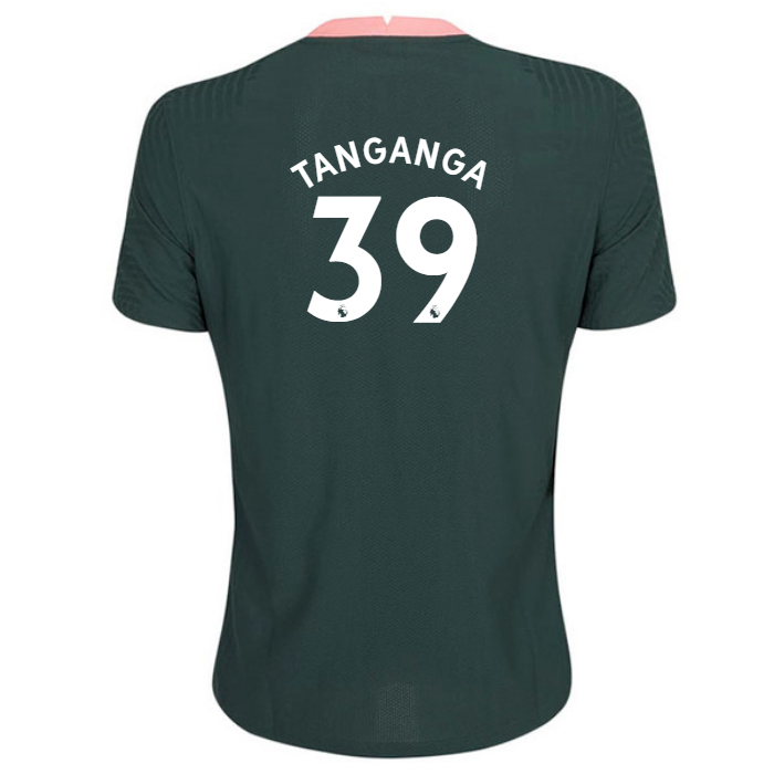 Niño Fútbol Camiseta Japhet Tanganga #39 2ª Equipación Verde Oscuro 2020/21 La Camisa Chile