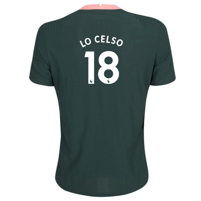 Niño Fútbol Camiseta Giovani Lo Celso #18 2ª Equipación Verde Oscuro 2020/21 La Camisa Chile