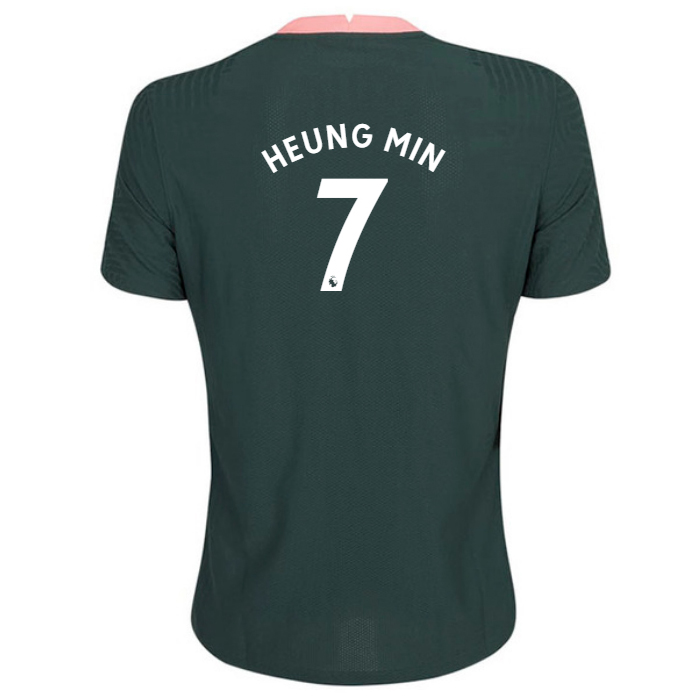 Niño Fútbol Camiseta Heung-min Son #7 2ª Equipación Verde Oscuro 2020/21 La Camisa Chile