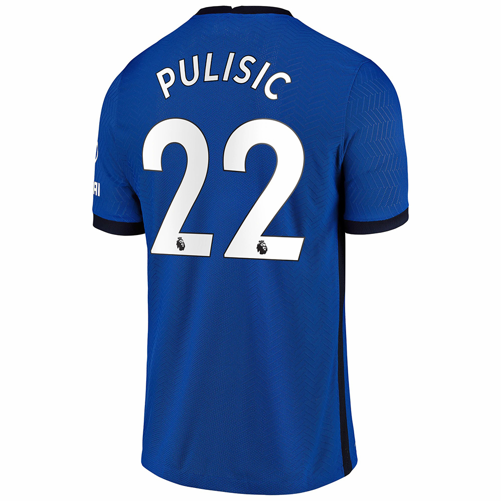 Niño Fútbol Camiseta Christian Pulisic #22 1ª Equipación Azul 2020/21 La Camisa Chile