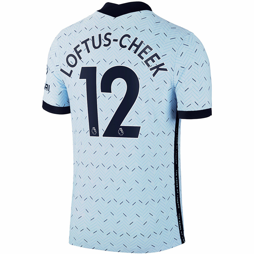Niño Fútbol Camiseta Ruben Loftus-Cheek #12 2ª Equipación Azul Claro 2020/21 La Camisa Chile