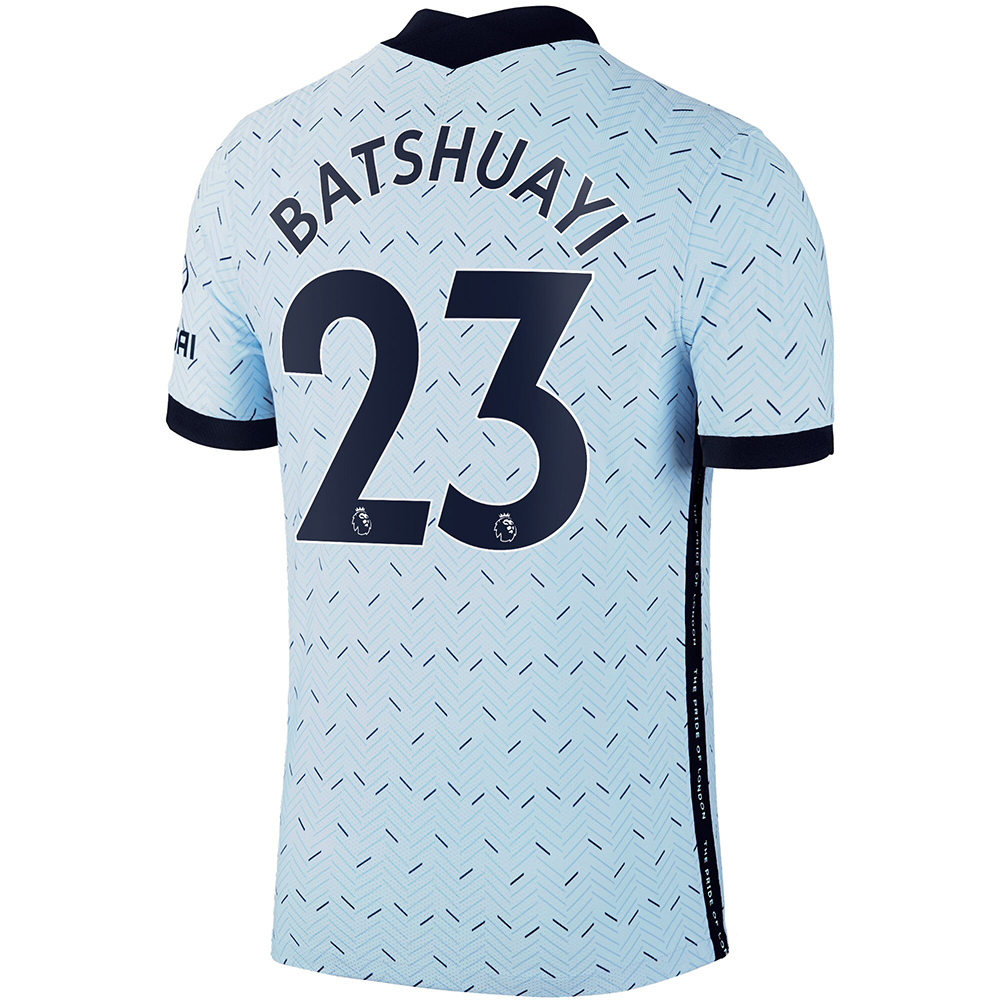 Niño Fútbol Camiseta Michy Batshuayi #23 2ª Equipación Azul Claro 2020/21 La Camisa Chile