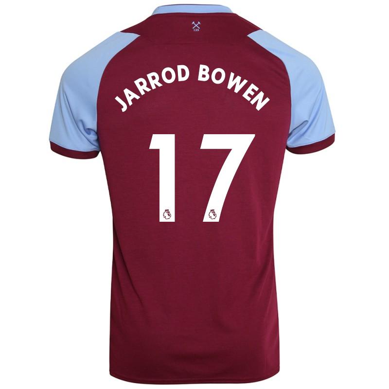 Niño Fútbol Camiseta Jarrod Bowen #17 1ª Equipación Borgoña 2020/21 La Camisa Chile