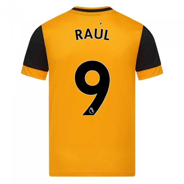 Niño Fútbol Camiseta Raul Jimenez #9 1ª Equipación Naranja 2020/21 La Camisa Chile