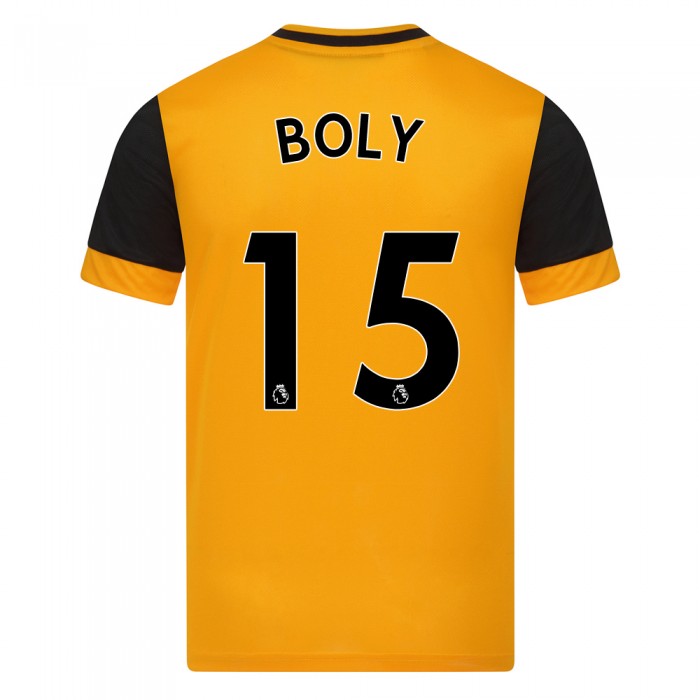 Niño Fútbol Camiseta Willy Boly #15 1ª Equipación Naranja 2020/21 La Camisa Chile