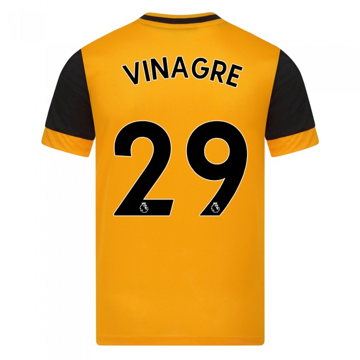 Niño Fútbol Camiseta Ruben Vinagre #29 1ª Equipación Naranja 2020/21 La Camisa Chile