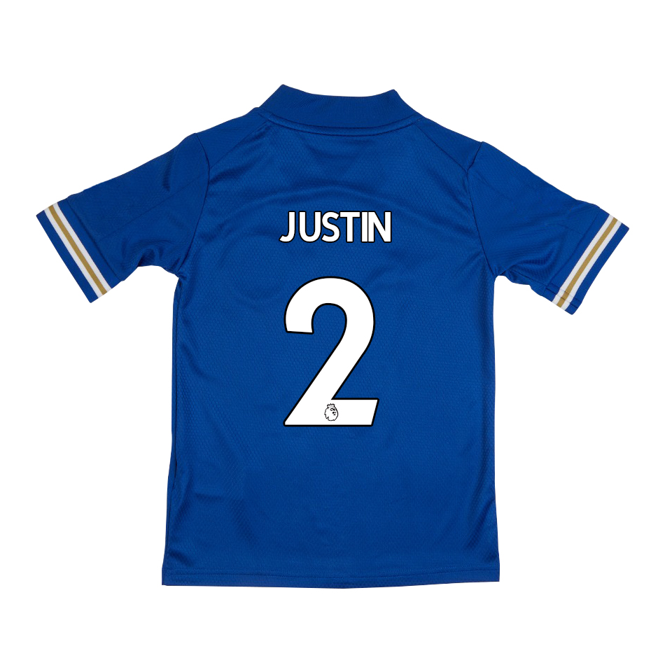 Niño Fútbol Camiseta James Justin #2 1ª Equipación Azul 2020/21 La Camisa Chile
