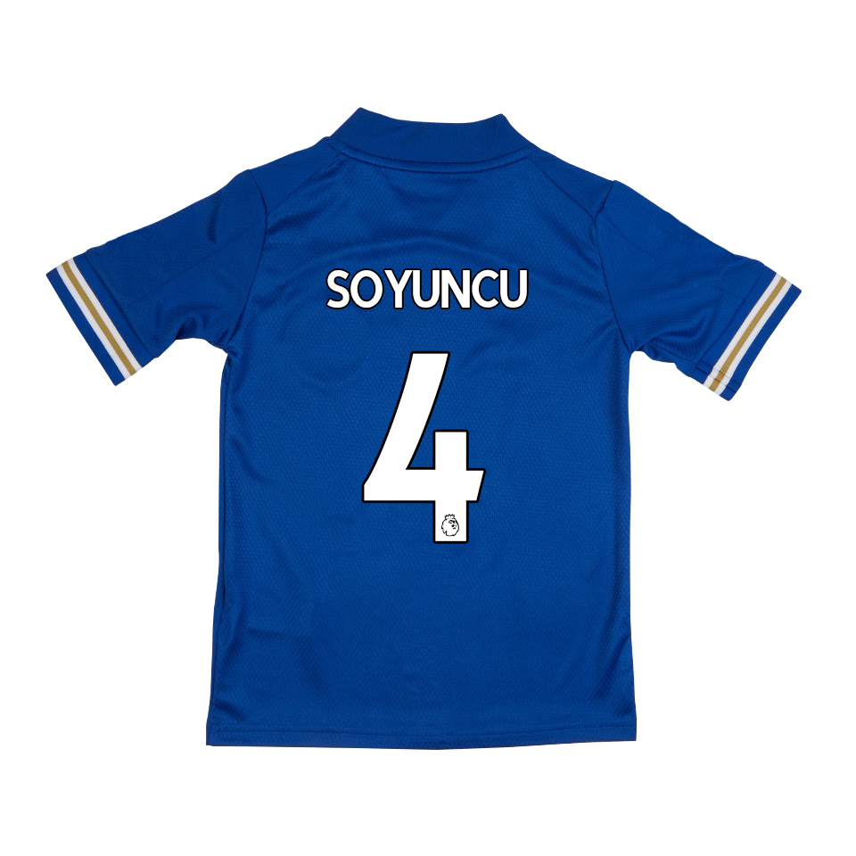 Niño Fútbol Camiseta Caglar Soyuncu #4 1ª Equipación Azul 2020/21 La Camisa Chile
