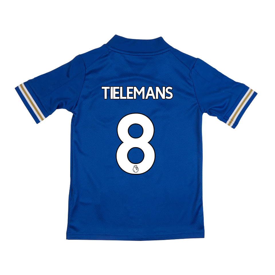 Niño Fútbol Camiseta Youri Tielemans #8 1ª Equipación Azul 2020/21 La Camisa Chile