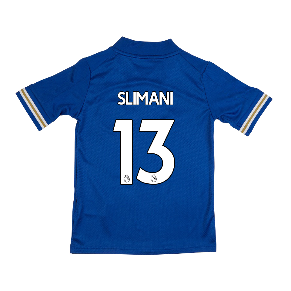 Niño Fútbol Camiseta Islam Slimani #13 1ª Equipación Azul 2020/21 La Camisa Chile
