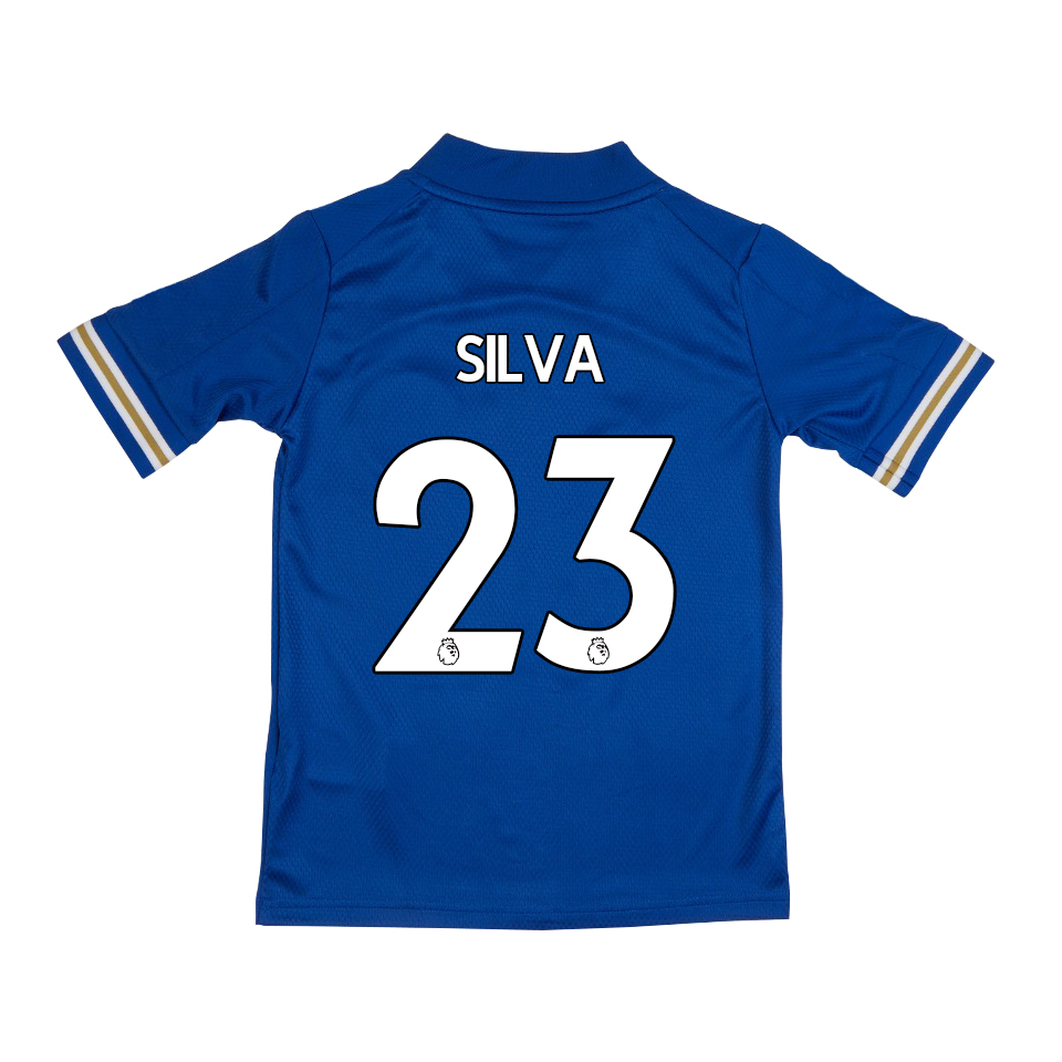 Niño Fútbol Camiseta Adrien Silva #23 1ª Equipación Azul 2020/21 La Camisa Chile