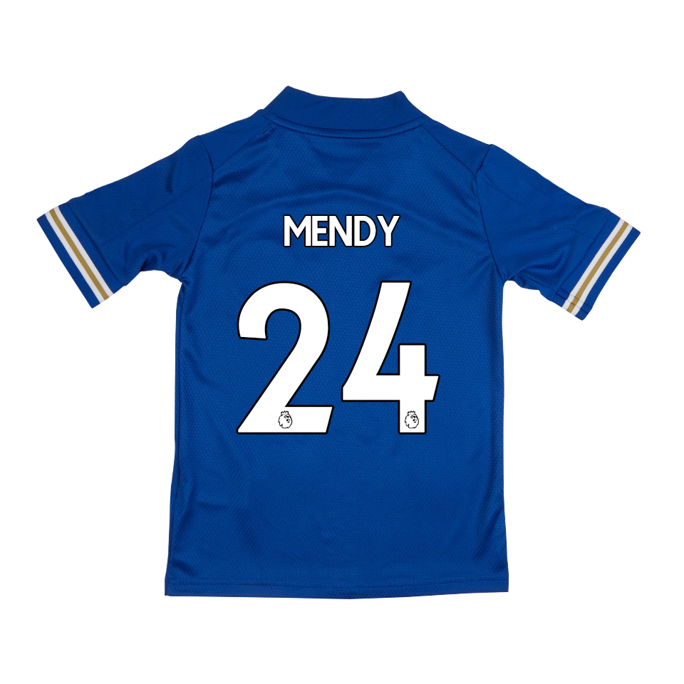 Niño Fútbol Camiseta Nampalys Mendy #24 1ª Equipación Azul 2020/21 La Camisa Chile