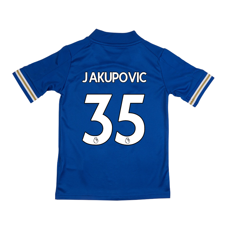 Niño Fútbol Camiseta Eldin Jakupovic #35 1ª Equipación Azul 2020/21 La Camisa Chile