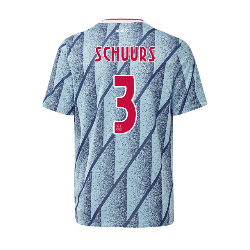 Niño Fútbol Camiseta Perr Schuurs #3 2ª Equipación Azul 2020/21 La Camisa Chile