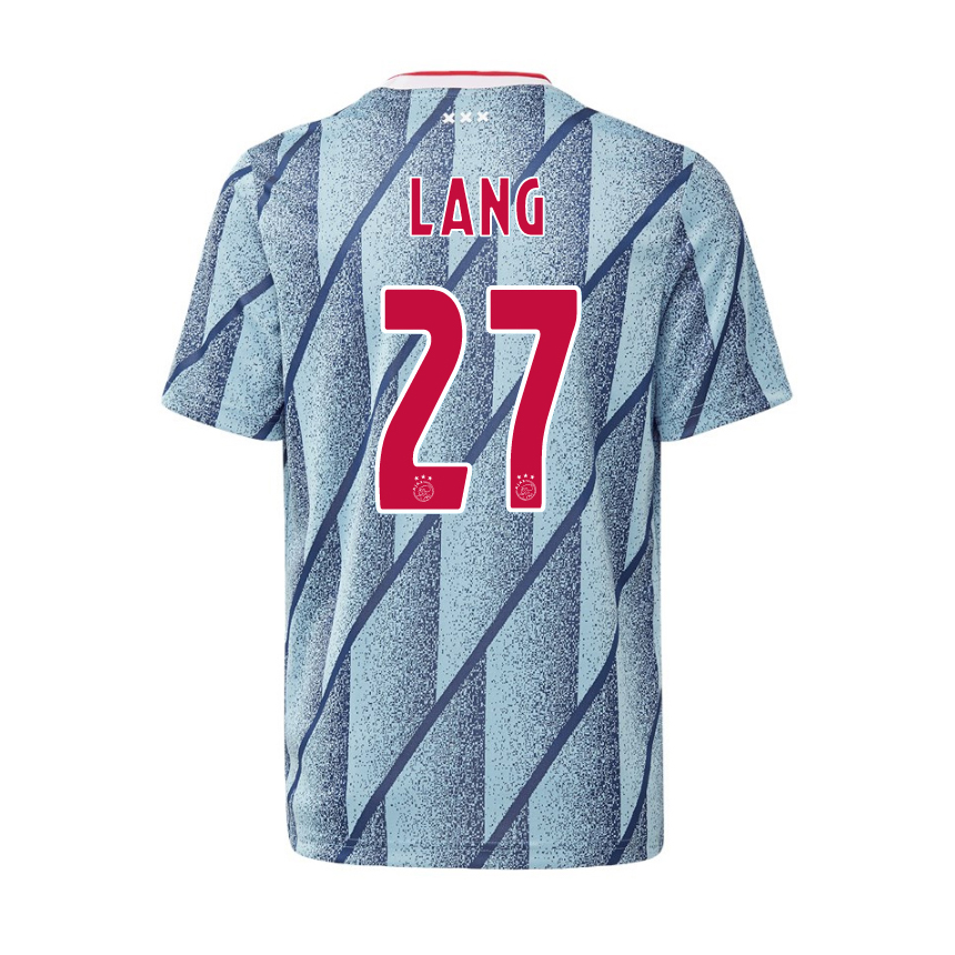 Niño Fútbol Camiseta Noa Lang #27 2ª Equipación Azul 2020/21 La Camisa Chile