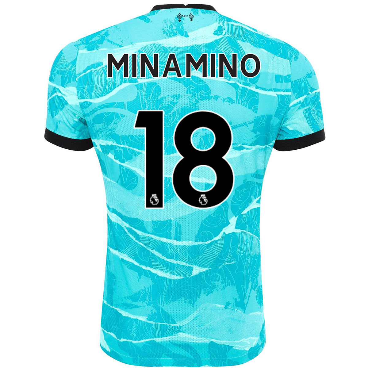 Niño Fútbol Camiseta Takumi Minamino #18 2ª Equipación Azul 2020/21 La Camisa Chile