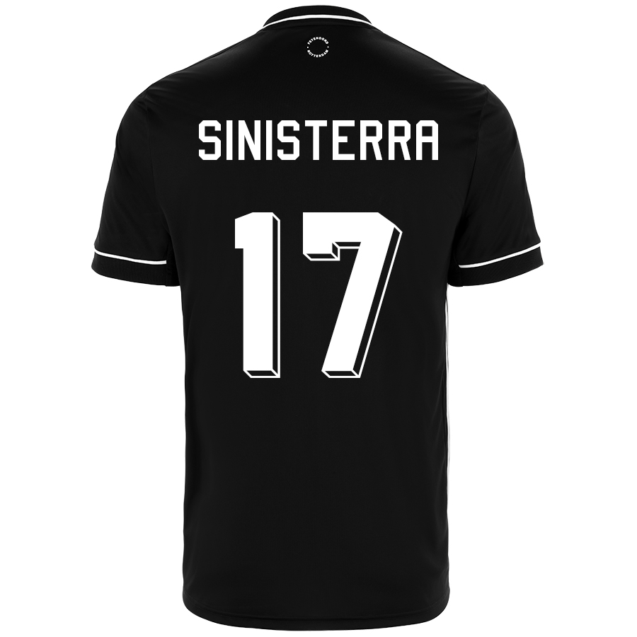 Niño Fútbol Camiseta Luis Sinisterra #17 2ª Equipación Negra 2020/21 La Camisa Chile