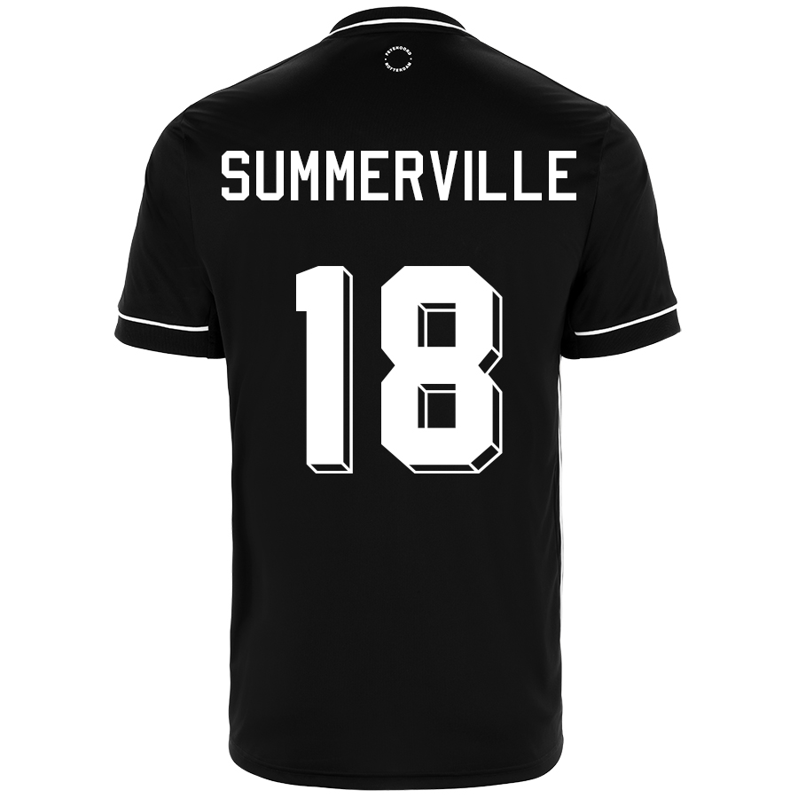 Niño Fútbol Camiseta Crysencio Summerville #18 2ª Equipación Negra 2020/21 La Camisa Chile