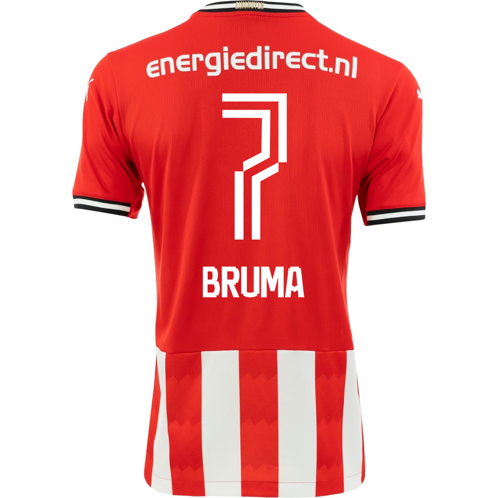 Niño Fútbol Camiseta Bruma #7 1ª Equipación Roja 2020/21 La Camisa Chile