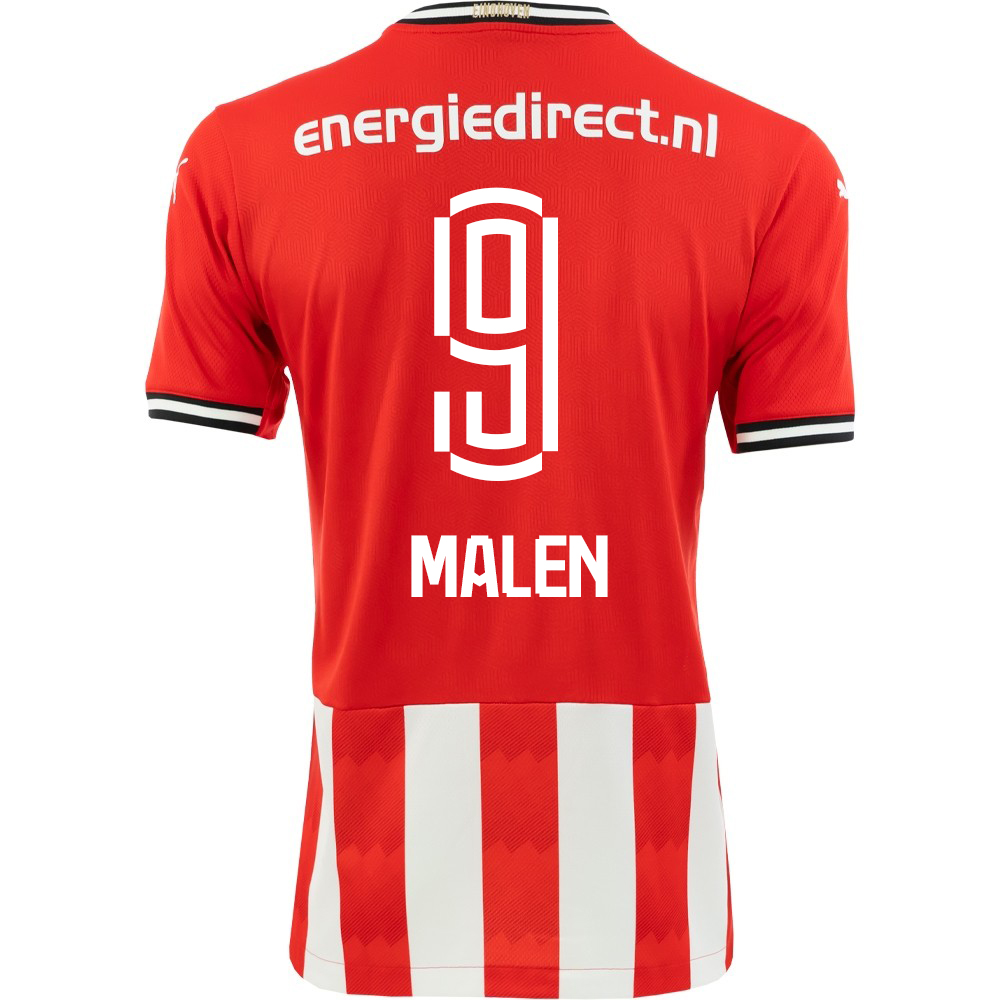Niño Fútbol Camiseta Donyell Malen #9 1ª Equipación Roja 2020/21 La Camisa Chile