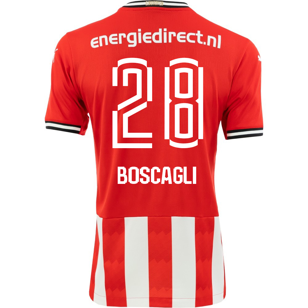 Niño Fútbol Camiseta Olivier Boscagli #28 1ª Equipación Roja 2020/21 La Camisa Chile