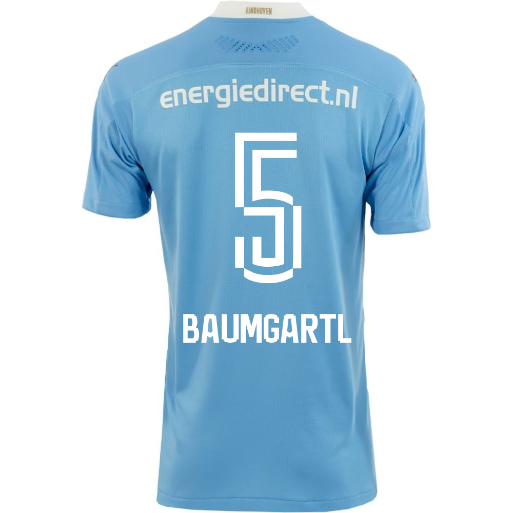 Niño Fútbol Camiseta Timo Baumgartl #5 2ª Equipación Azul 2020/21 La Camisa Chile