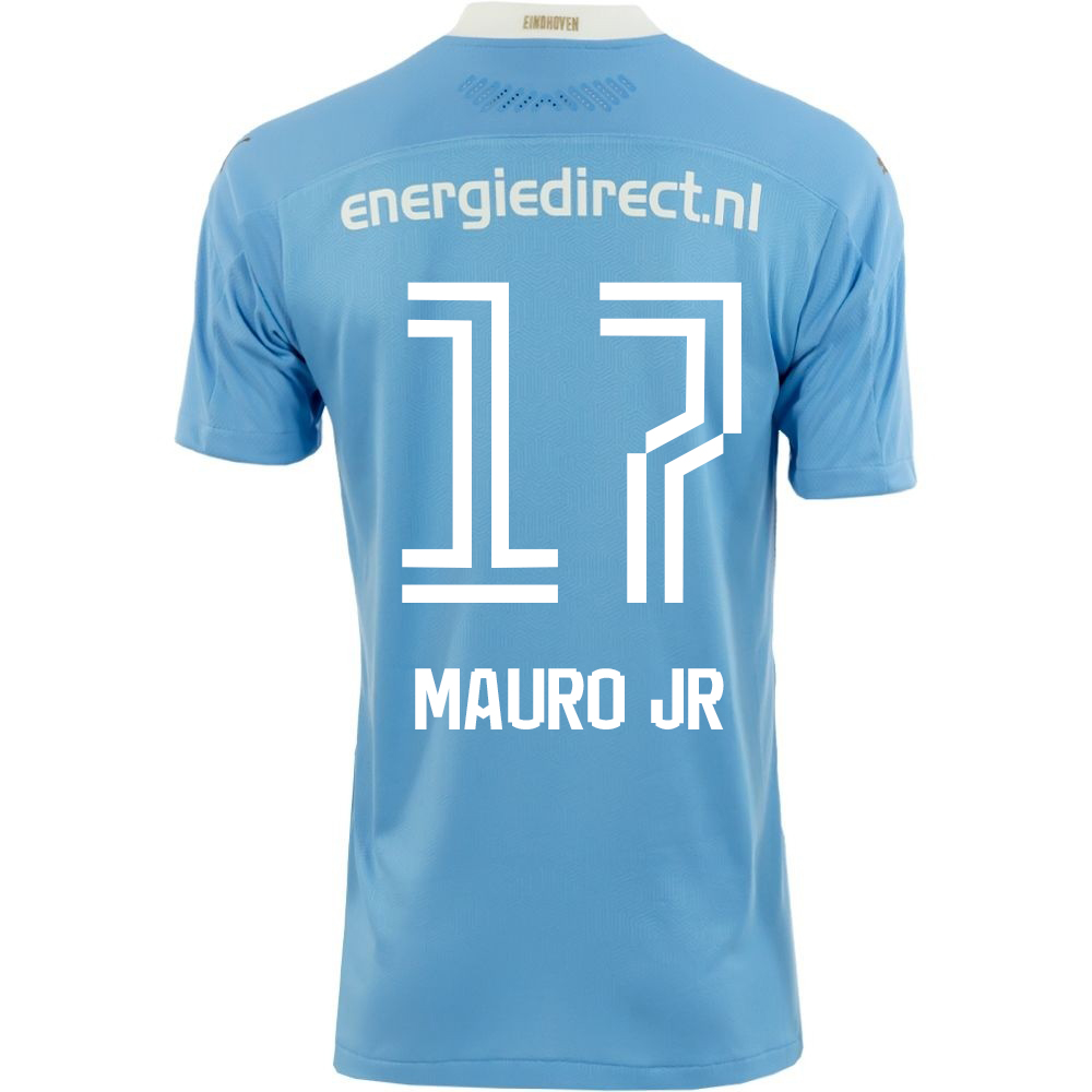Niño Fútbol Camiseta Mauro Junior #17 2ª Equipación Azul 2020/21 La Camisa Chile