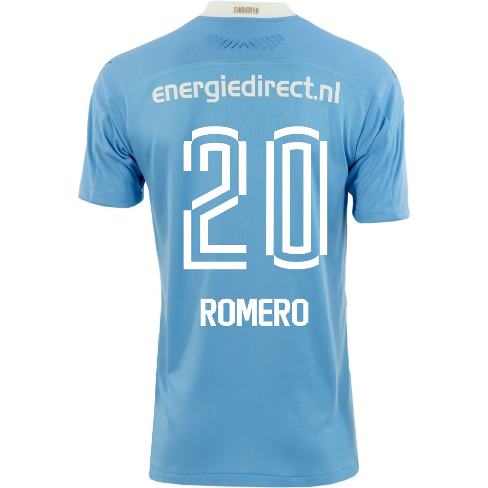 Niño Fútbol Camiseta Maximiliano Romero #20 2ª Equipación Azul 2020/21 La Camisa Chile