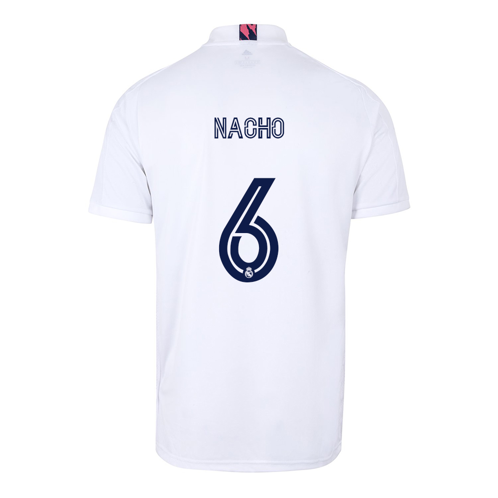 Niño Fútbol Camiseta Nacho Fernandez #6 1ª Equipación Blanco 2020/21 La Camisa Chile