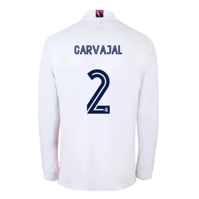Niño Fútbol Camiseta Daniel Carvajal #2 1ª Equipación Blanco 2020/21 La Camisa Chile