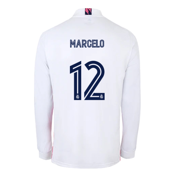 Niño Fútbol Camiseta Marcelo #12 1ª Equipación Blanco 2020/21 La Camisa Chile