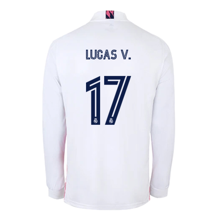 Niño Fútbol Camiseta Lucas Vazquez #17 1ª Equipación Blanco 2020/21 La Camisa Chile