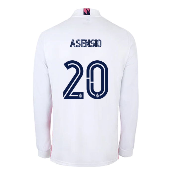 Niño Fútbol Camiseta Marco Asensio #20 1ª Equipación Blanco 2020/21 La Camisa Chile