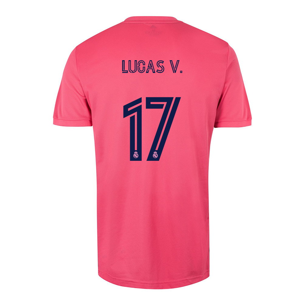 Niño Fútbol Camiseta Lucas Vazquez #17 2ª Equipación Rosado 2020/21 La Camisa Chile