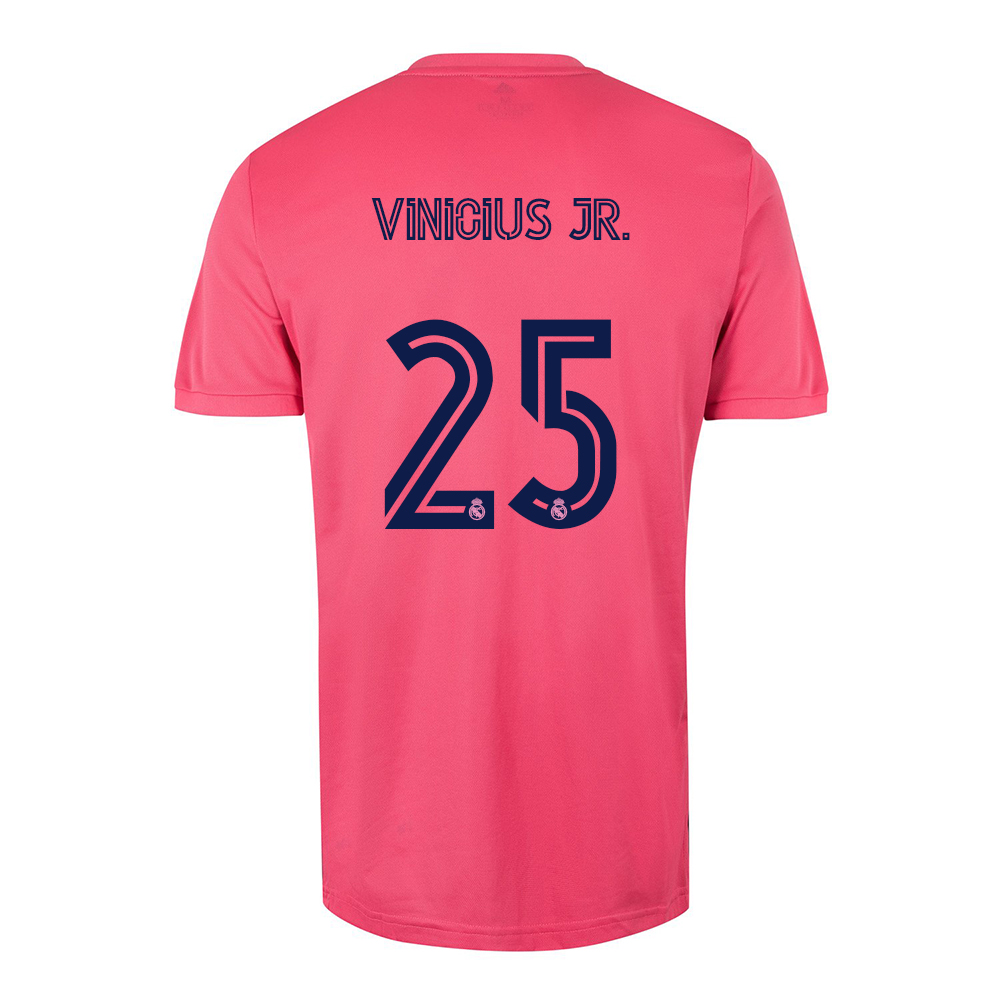 Niño Fútbol Camiseta Vinicius Junior #25 2ª Equipación Rosado 2020/21 La Camisa Chile