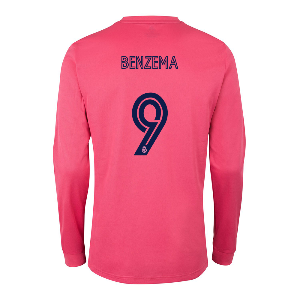 Niño Fútbol Camiseta Karim Benzema #9 2ª Equipación Rosado 2020/21 La Camisa Chile