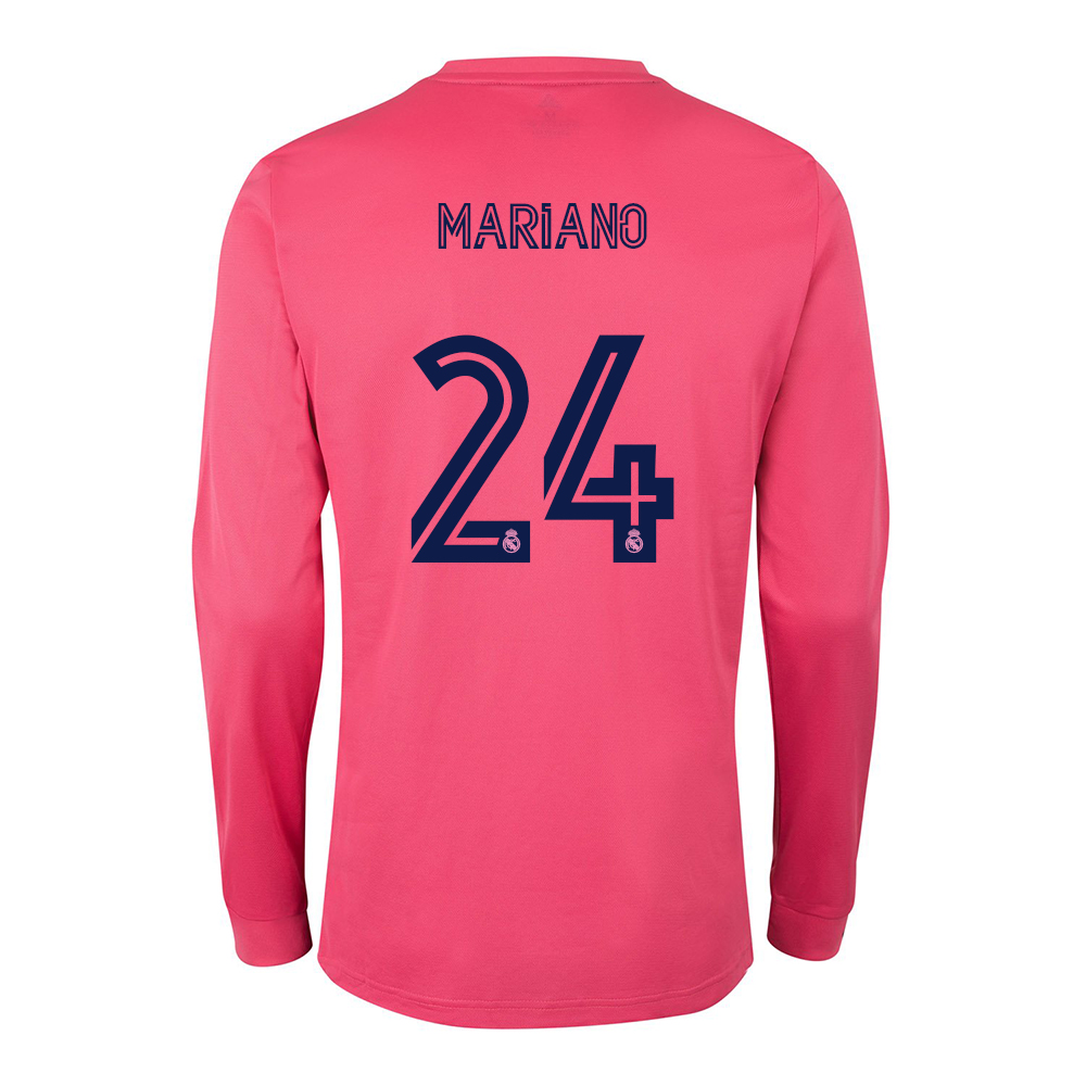 Niño Fútbol Camiseta Mariano Diaz #24 2ª Equipación Rosado 2020/21 La Camisa Chile