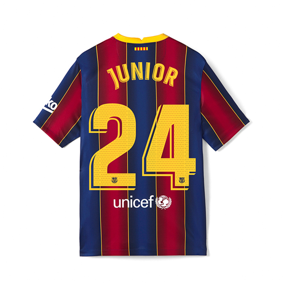 Niño Fútbol Camiseta Junior Firpo #24 1ª Equipación Rojo Azul 2020/21 La Camisa Chile