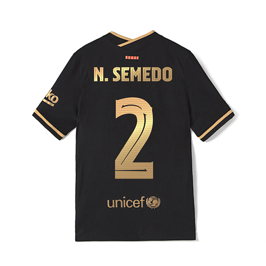 Niño Fútbol Camiseta Nelson Semedo #2 2ª Equipación Negra 2020/21 La Camisa Chile