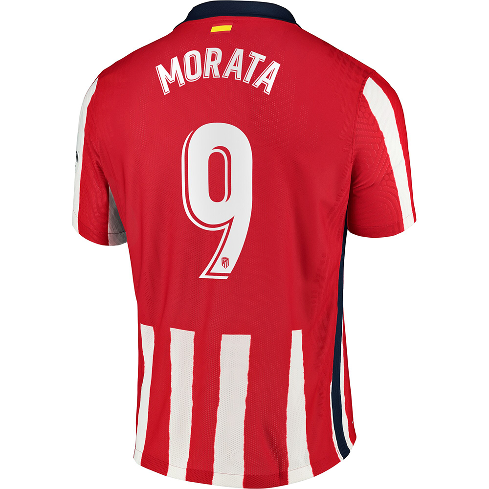 Niño Fútbol Camiseta Alvaro Morata #9 1ª Equipación Roja 2020/21 La Camisa Chile