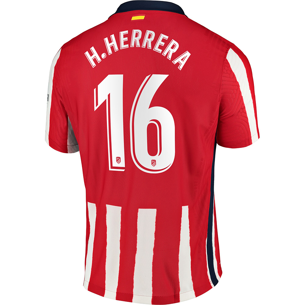 Niño Fútbol Camiseta Hector Herrera #16 1ª Equipación Roja 2020/21 La Camisa Chile