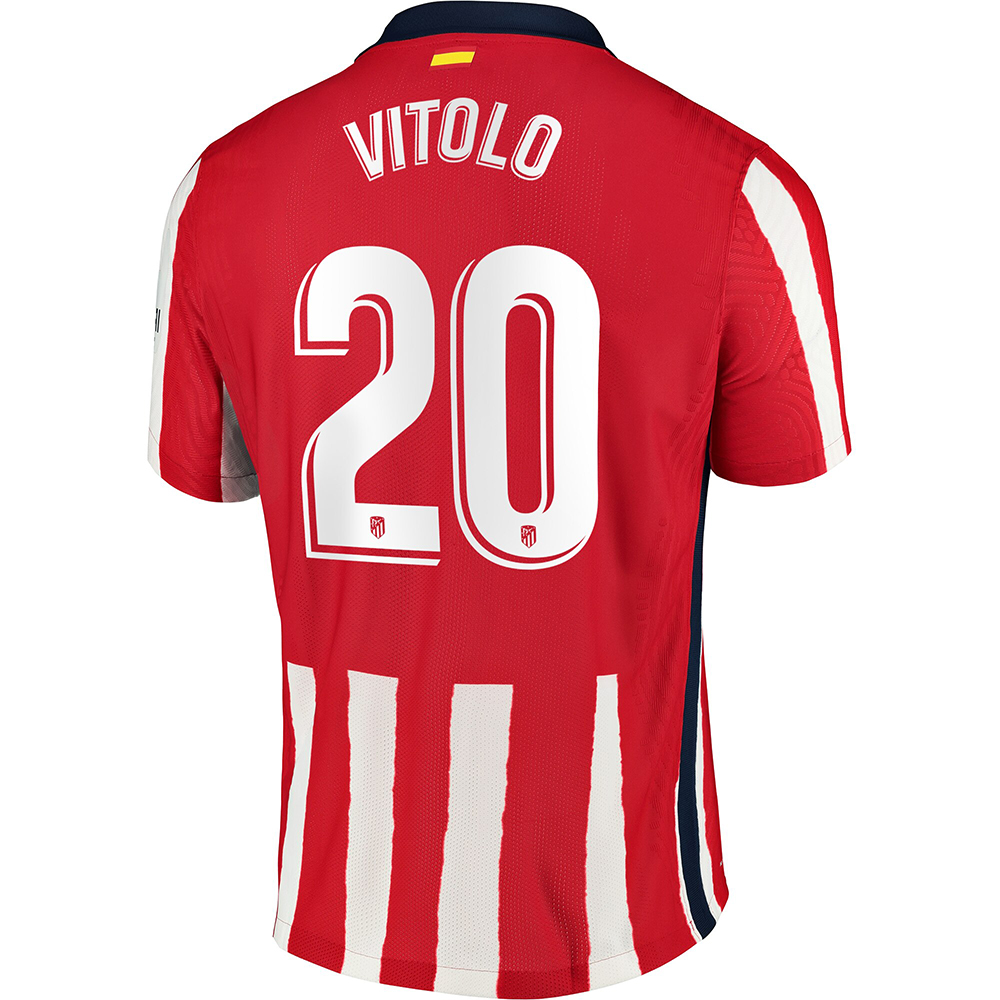 Niño Fútbol Camiseta Vitolo #20 1ª Equipación Roja 2020/21 La Camisa Chile