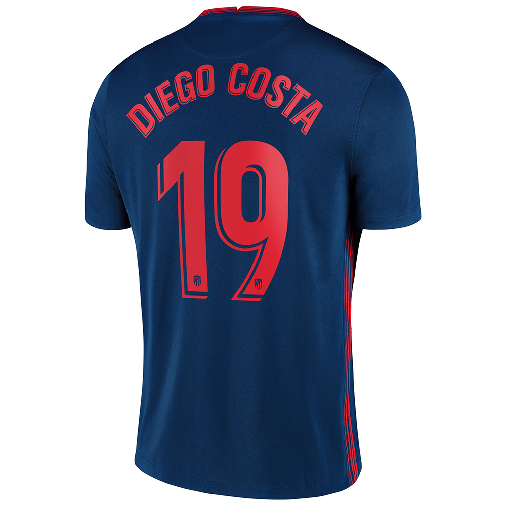 Niño Fútbol Camiseta Diego Costa #19 2ª Equipación Azul Real 2020/21 La Camisa Chile