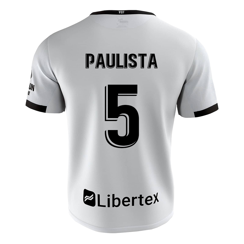 Niño Fútbol Camiseta Gabriel Paulista #5 1ª Equipación Blanco 2020/21 La Camisa Chile