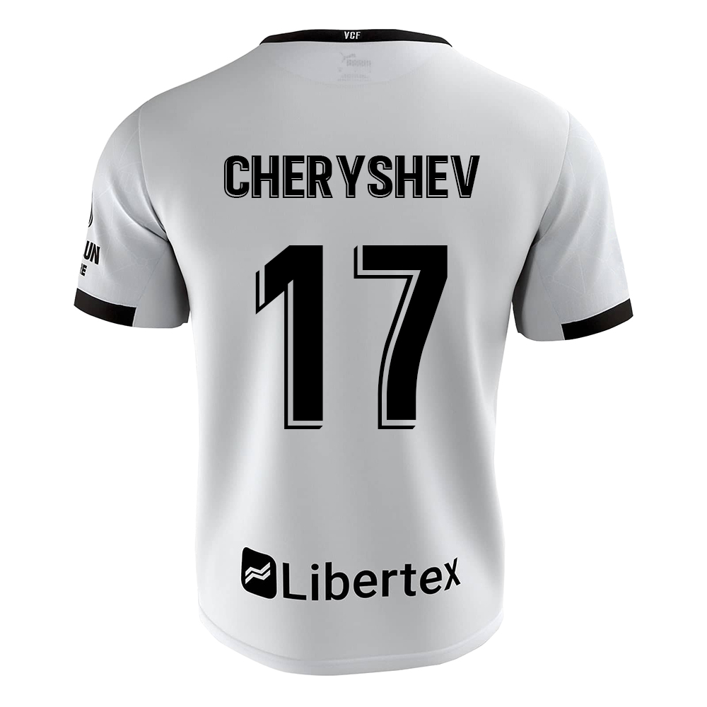 Niño Fútbol Camiseta Denis Cheryshev #17 1ª Equipación Blanco 2020/21 La Camisa Chile