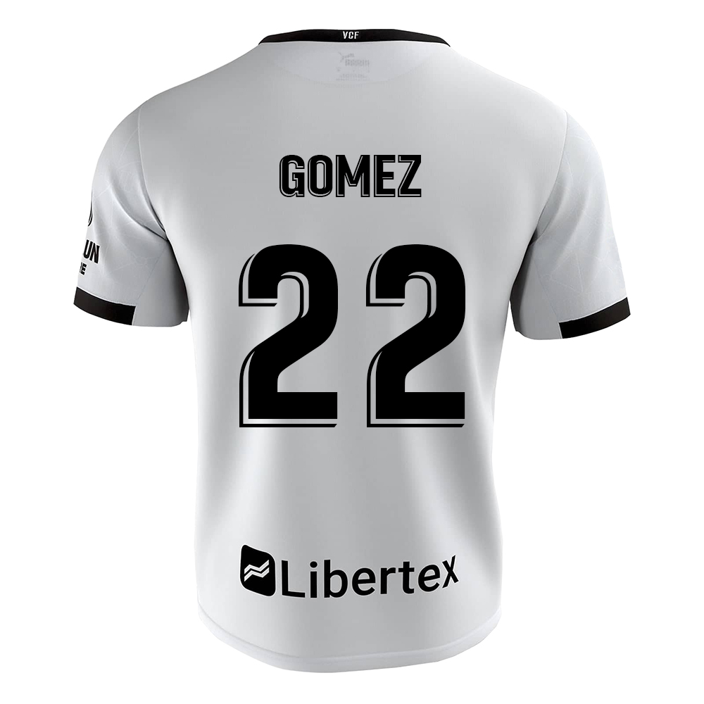 Niño Fútbol Camiseta Maxi Gomez #22 1ª Equipación Blanco 2020/21 La Camisa Chile
