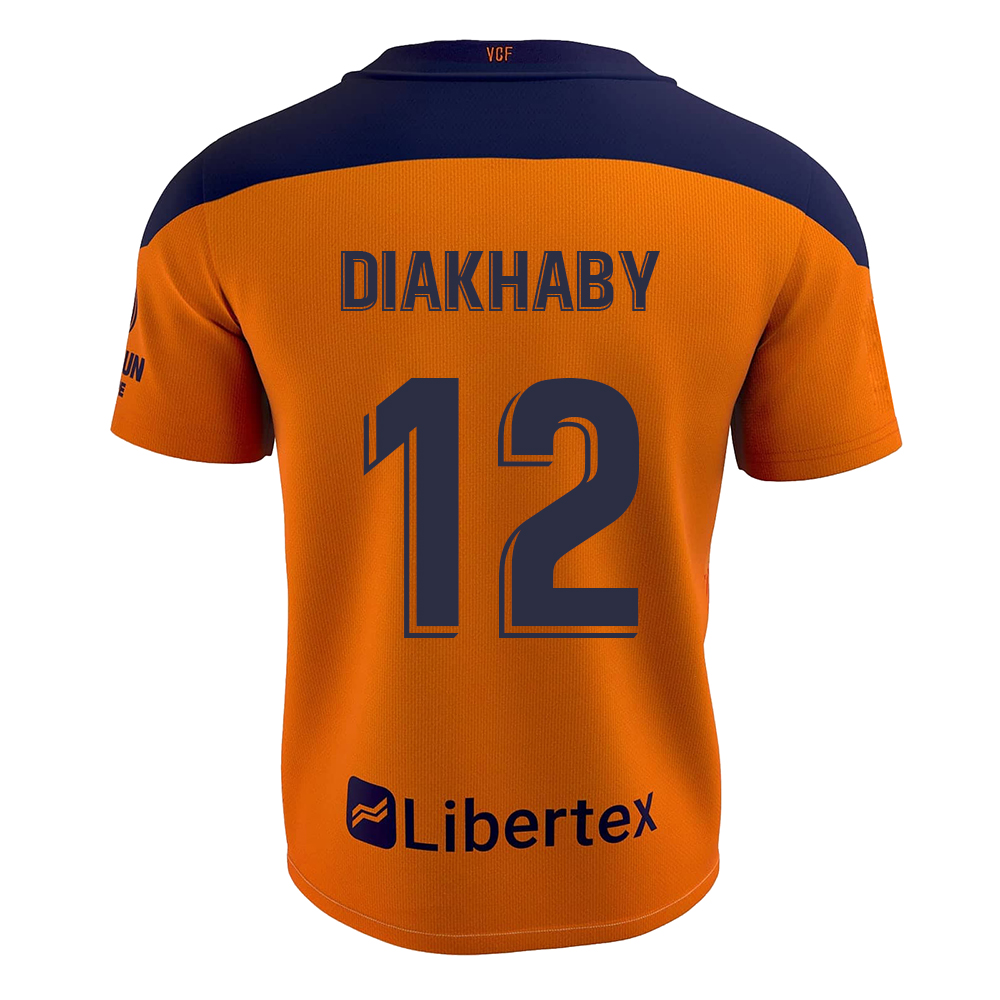 Niño Fútbol Camiseta Mouctar Diakhaby #12 2ª Equipación Naranja 2020/21 La Camisa Chile