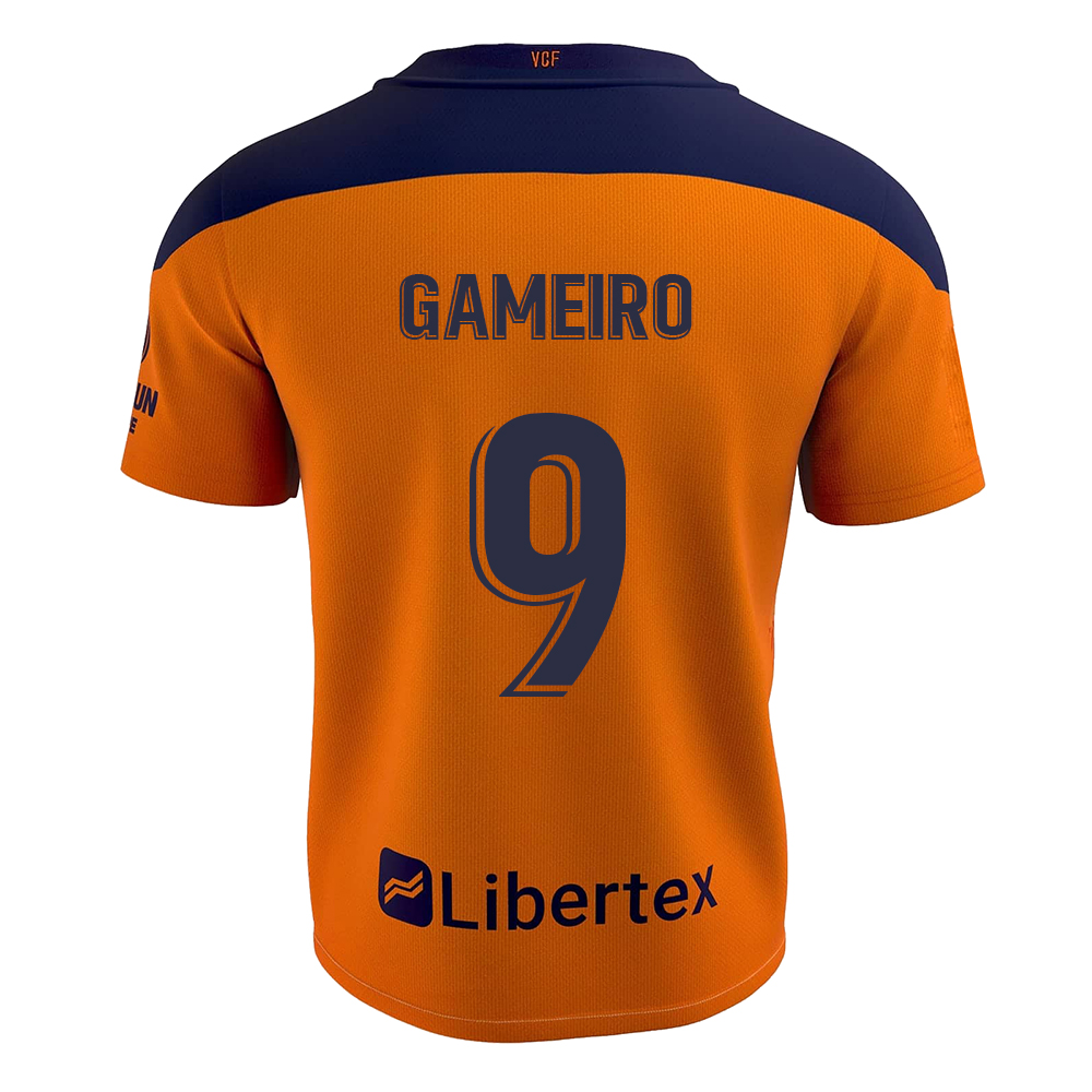 Niño Fútbol Camiseta Kevin Gameiro #9 2ª Equipación Naranja 2020/21 La Camisa Chile