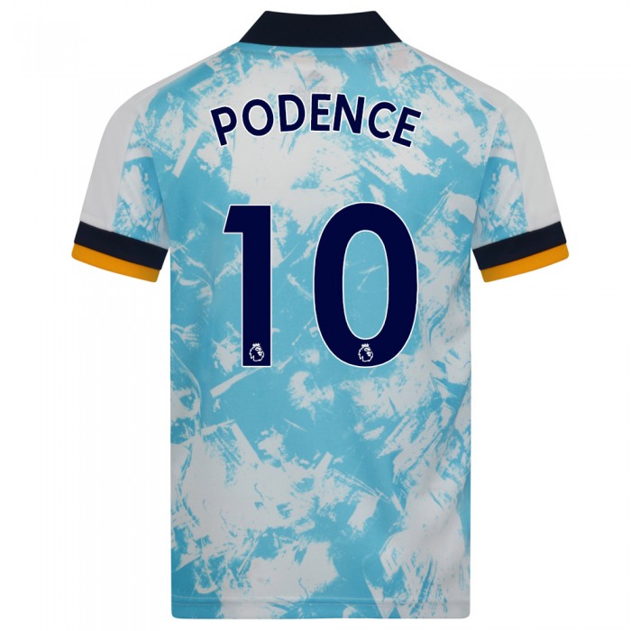 Niño Fútbol Camiseta Daniel Podence #10 2ª Equipación Blanco Azul 2020/21 La Camisa Chile